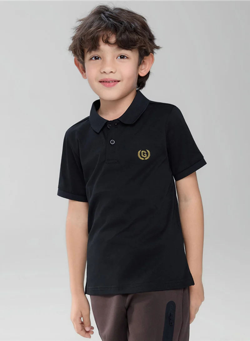 GIORDANO Kids' Slim Fit Liquid Touch Cotton Polo
